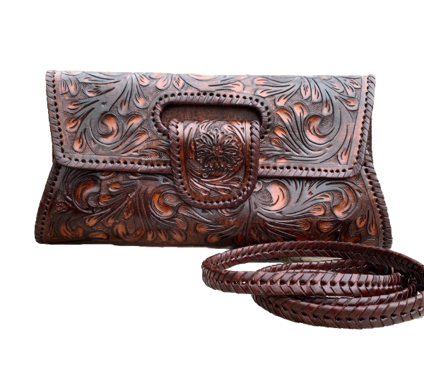 Juan Antonio Tooled Leather Canteen Shoulder Bag – Western Passion