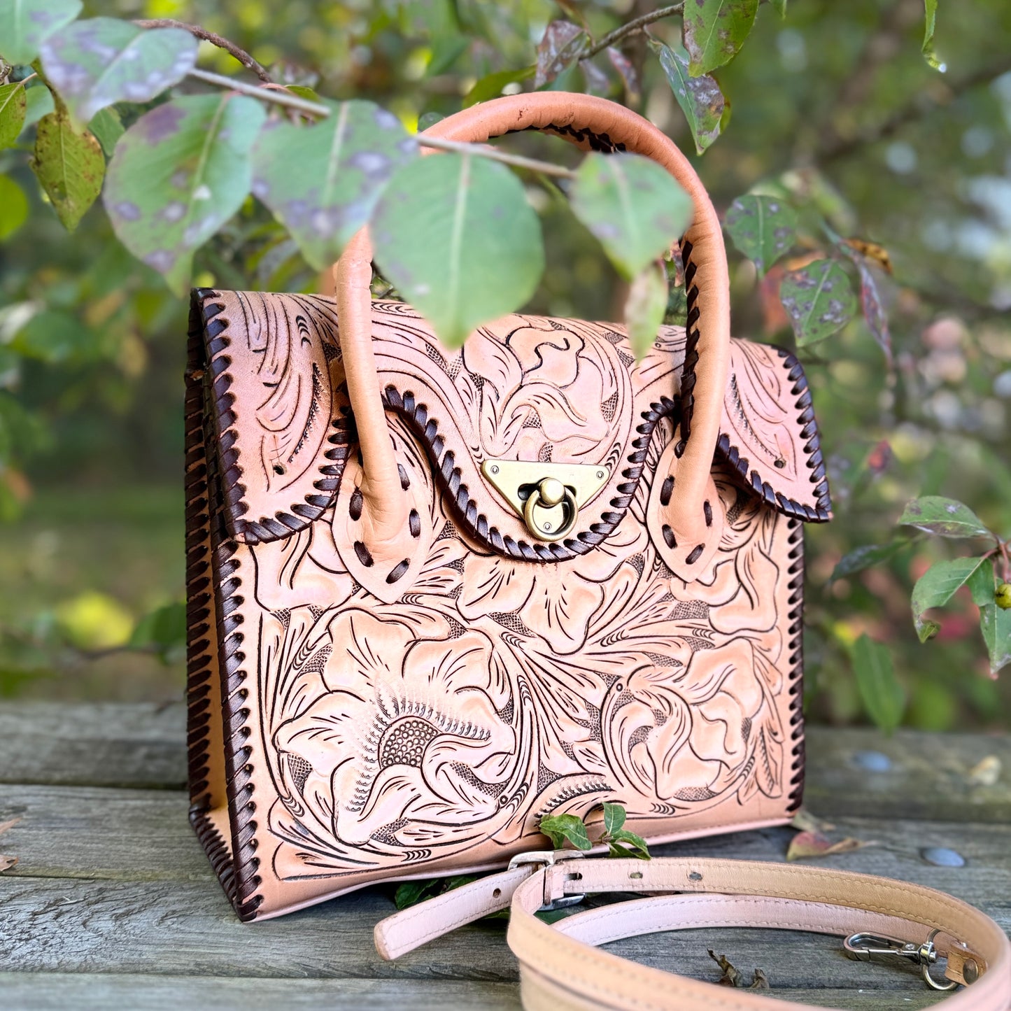 Satchel “Mini Rommy” – Handcrafted Leather Doctor Bag, Western Style, Multiple Colors