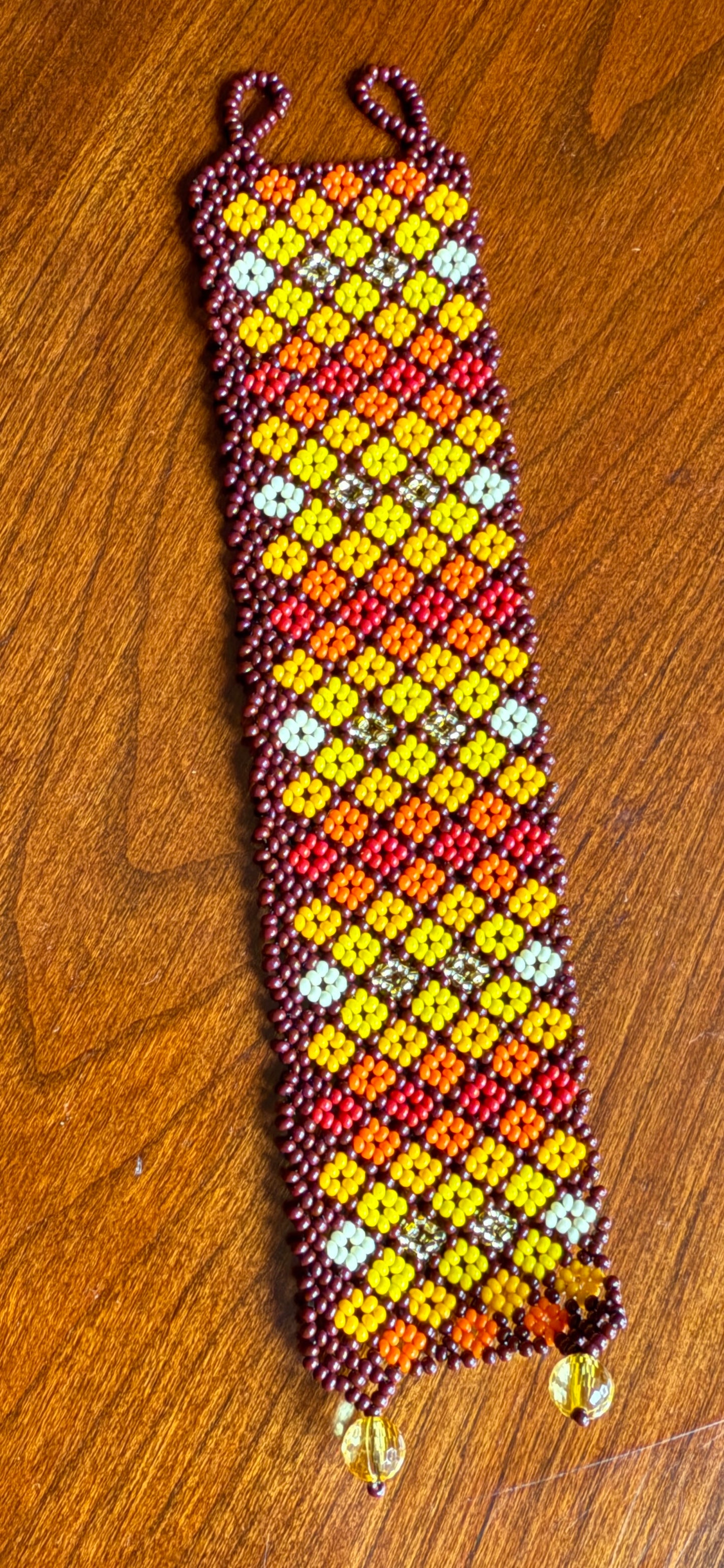 Handmade Beaded Tribal Necklace & Earrings Set "AMELIA" - Limited Edition