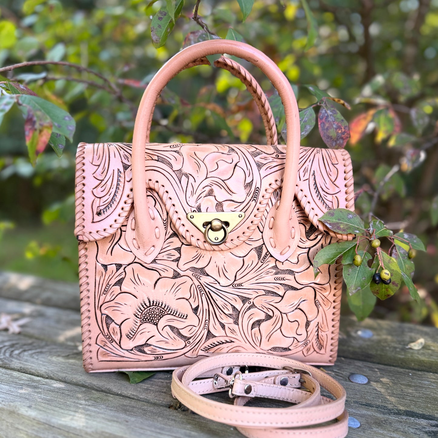 Satchel “Mini Rommy” – Handcrafted Leather Doctor Bag, Western Style, Multiple Colors
