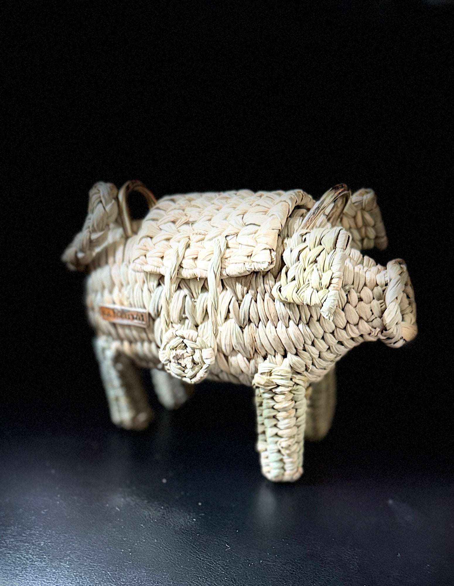 Handwoven MINI Piggy Beach Bag - Limited Edition - ALLE Handbags