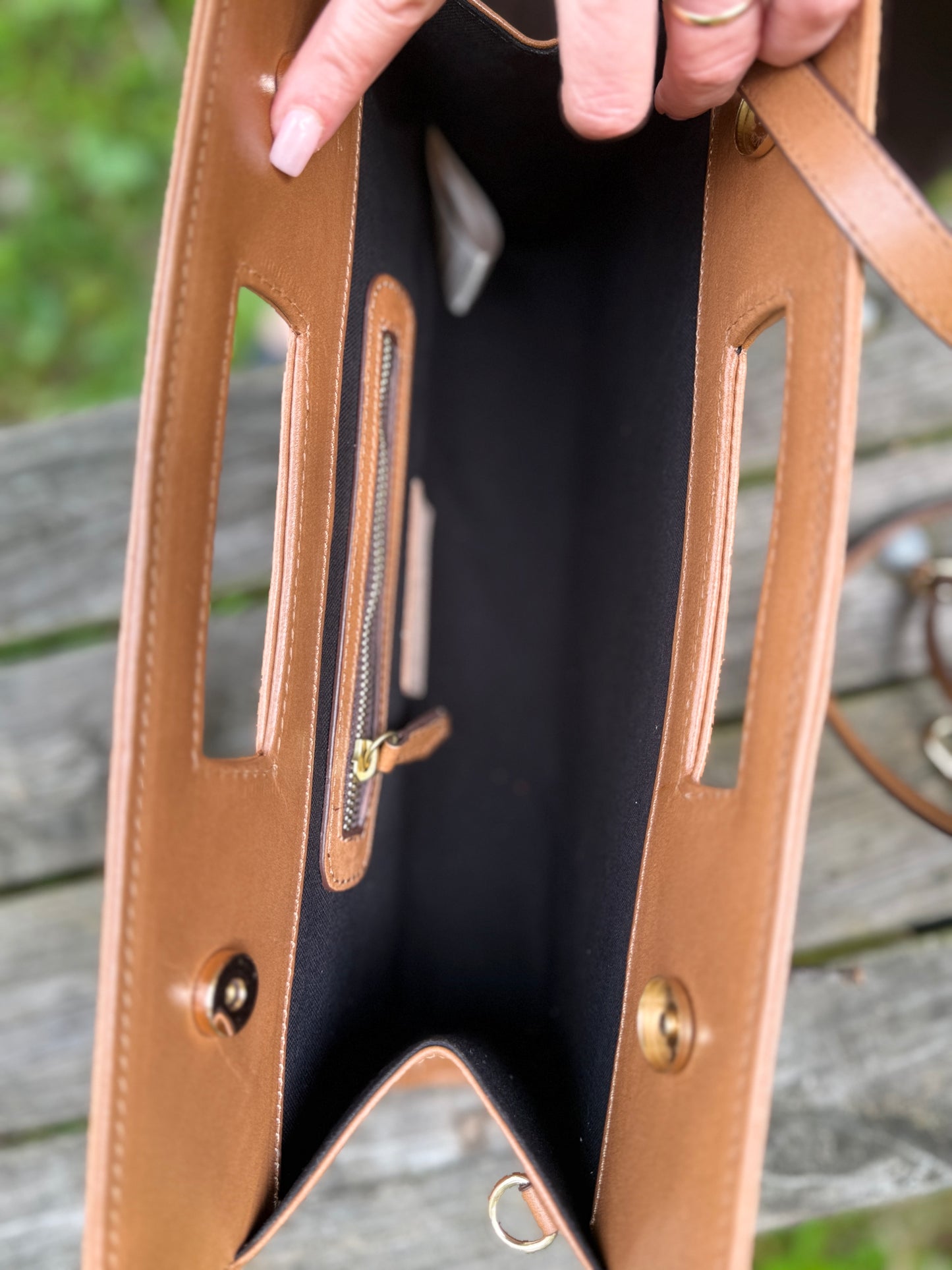 Hand-Tooled Leather Floral Clutch-Crossbody “LAURA”