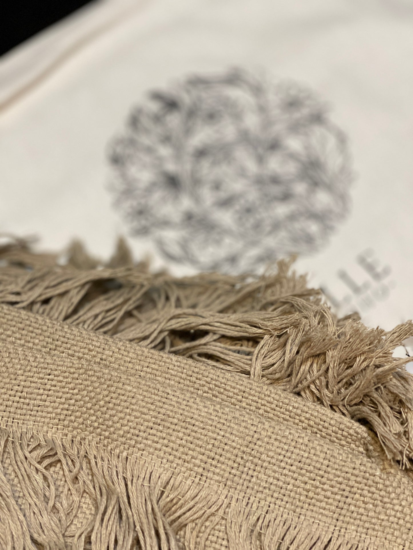 Handmade Frayed Set Pants & Crop "MILA",  Organic Clothing - ALLE Handbags