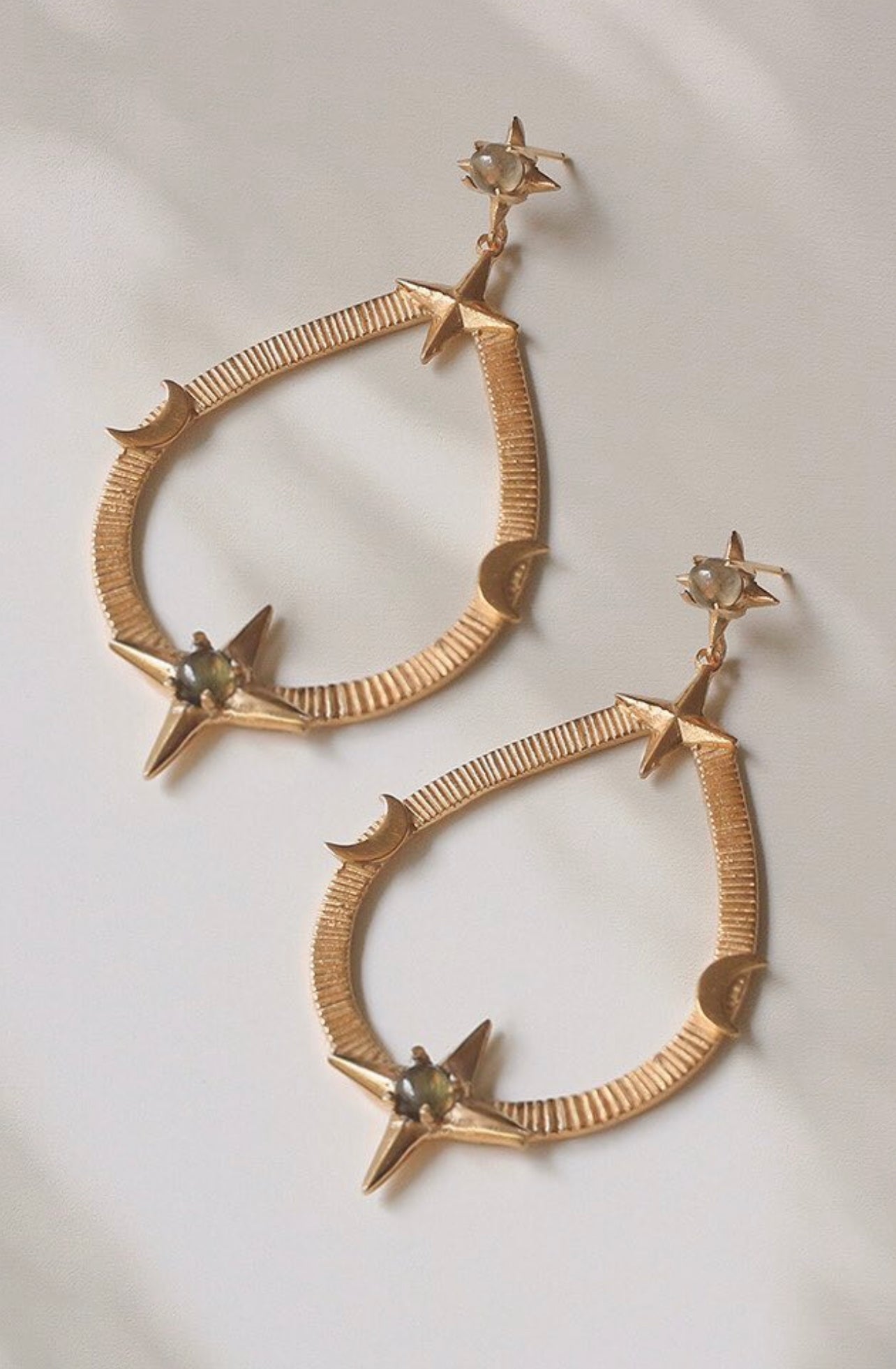 ALLE Mizar Labradorite Earrings by Mani Maalai - ALLE Handbags