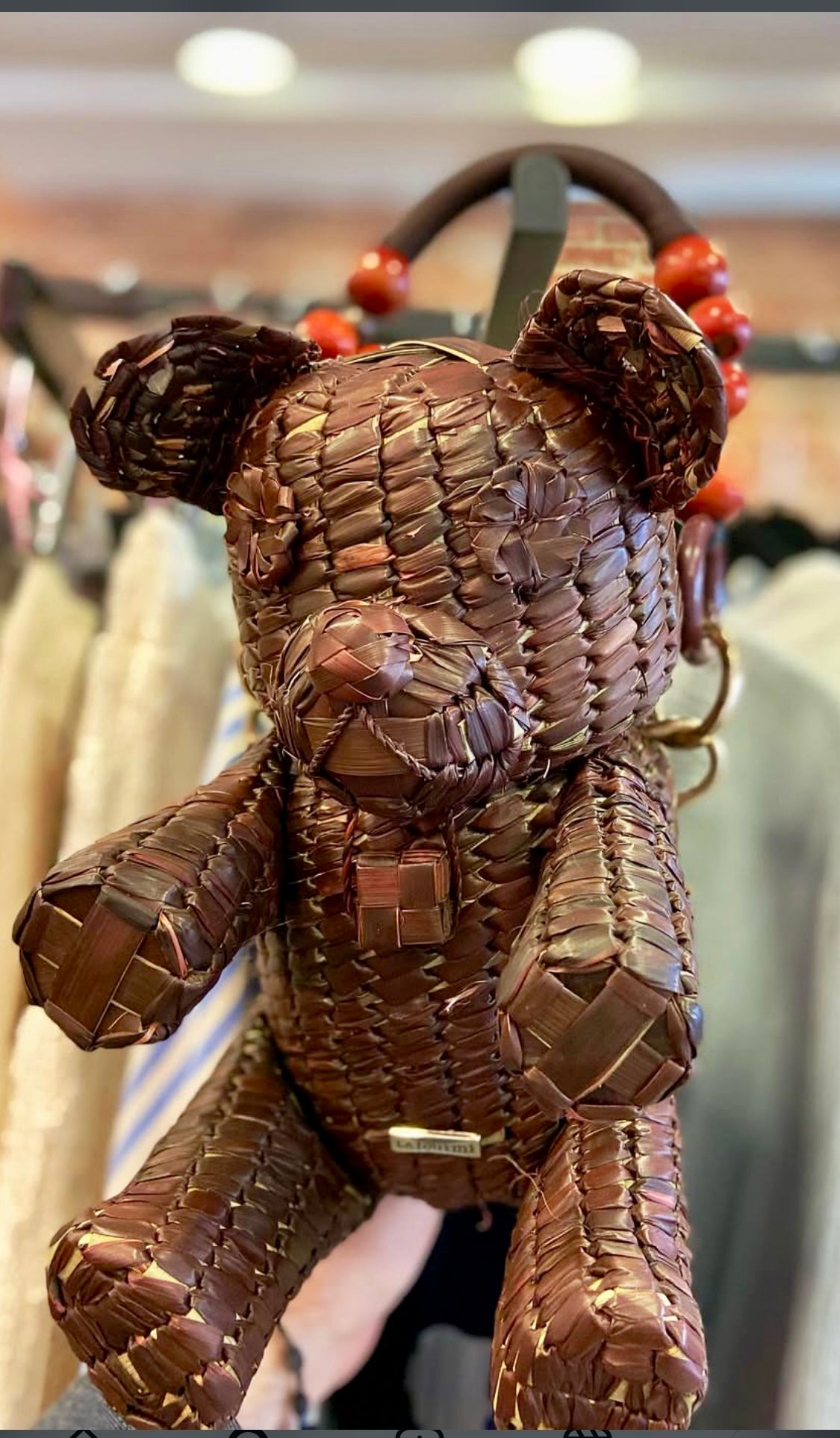 Handwoven Teddy Bear Bag - Limited Edition