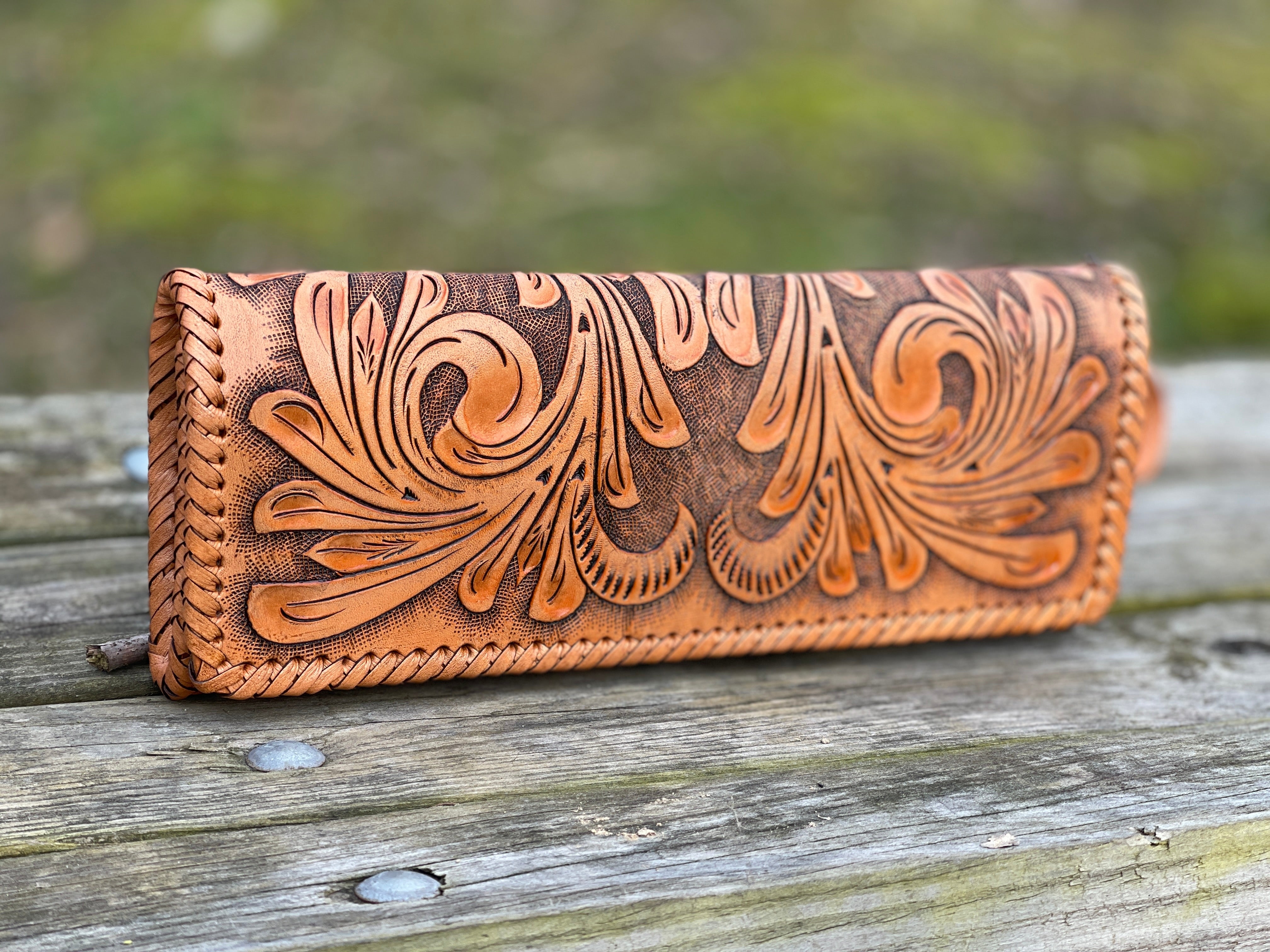 Hand Tooled Wristlet cheapest