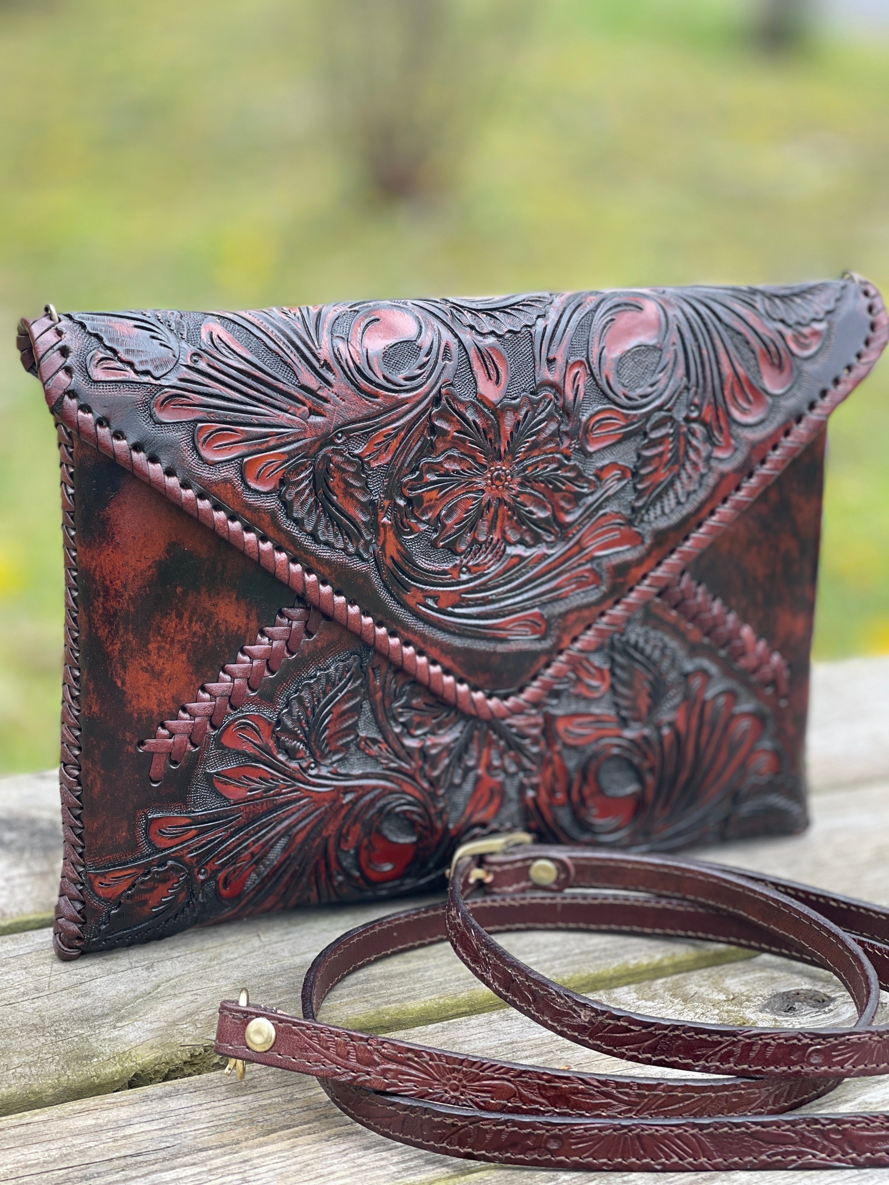 Crossbody Handmade and popular Hand-tooled