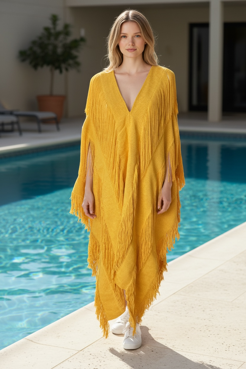 Handmade Cotton Coverup - Mini Beach Dress "RHIANA"