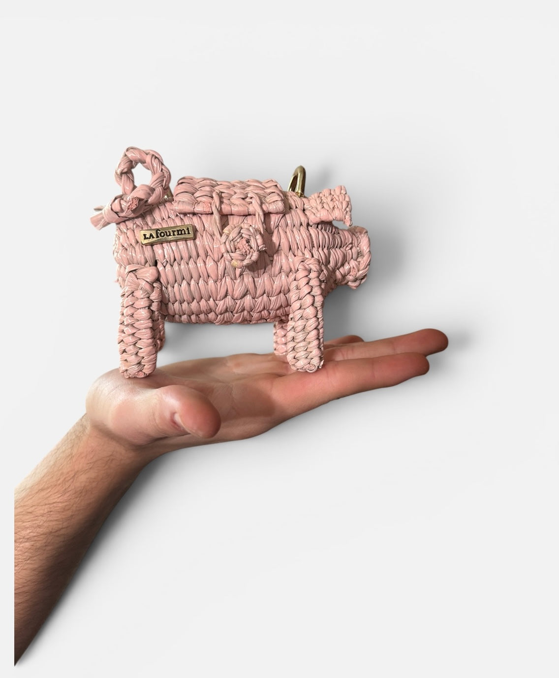 Handwoven MINI Piggy Beach Bag - Limited Edition - ALLE Handbags