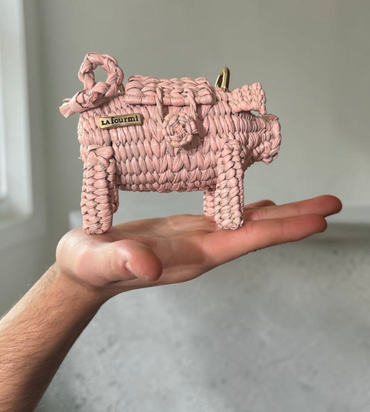 Handwoven MINI Piggy Beach Bag - Limited Edition