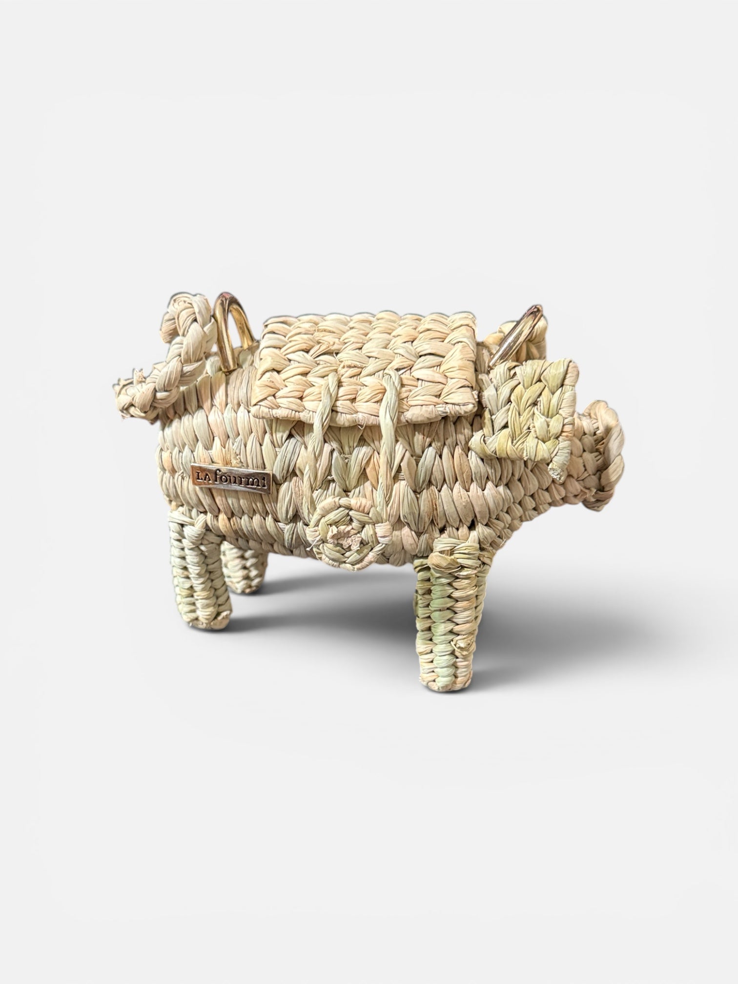 Handwoven MINI Piggy Beach Bag - Limited Edition - ALLE Handbags