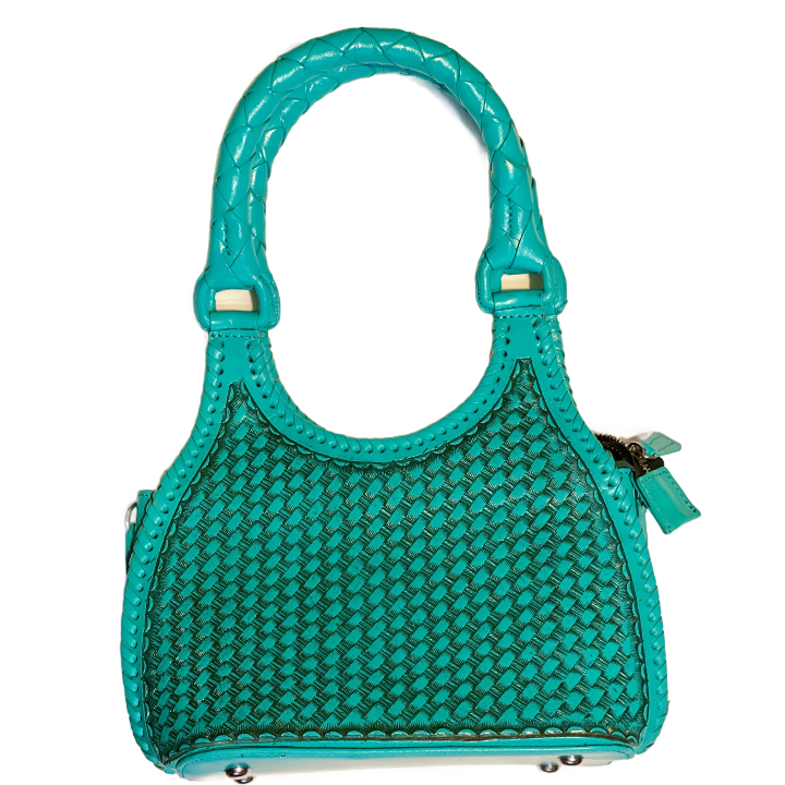 ALLE Hand-Tooled Leather Mini Hobo & Crossbody Bag "LUNA MINI" more colors - ALLE Handbags