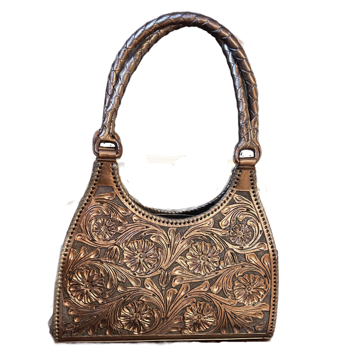Vintage | Bags | Vintage Tooled Leather Purse | Poshmark