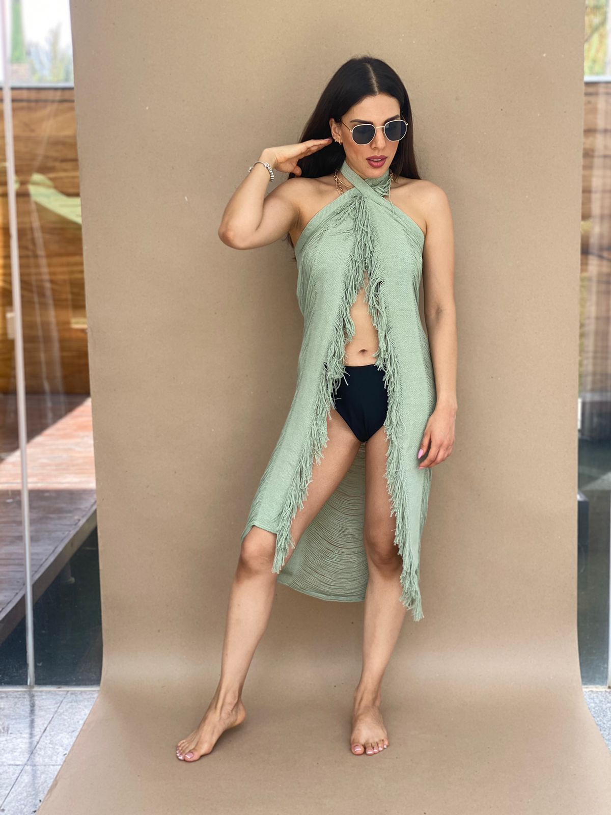 ALLE BOHO "PAREO-DRESS" Swim Cover Up, Beach Maxi Skirt, Organic Clothing - ALLE Handbags