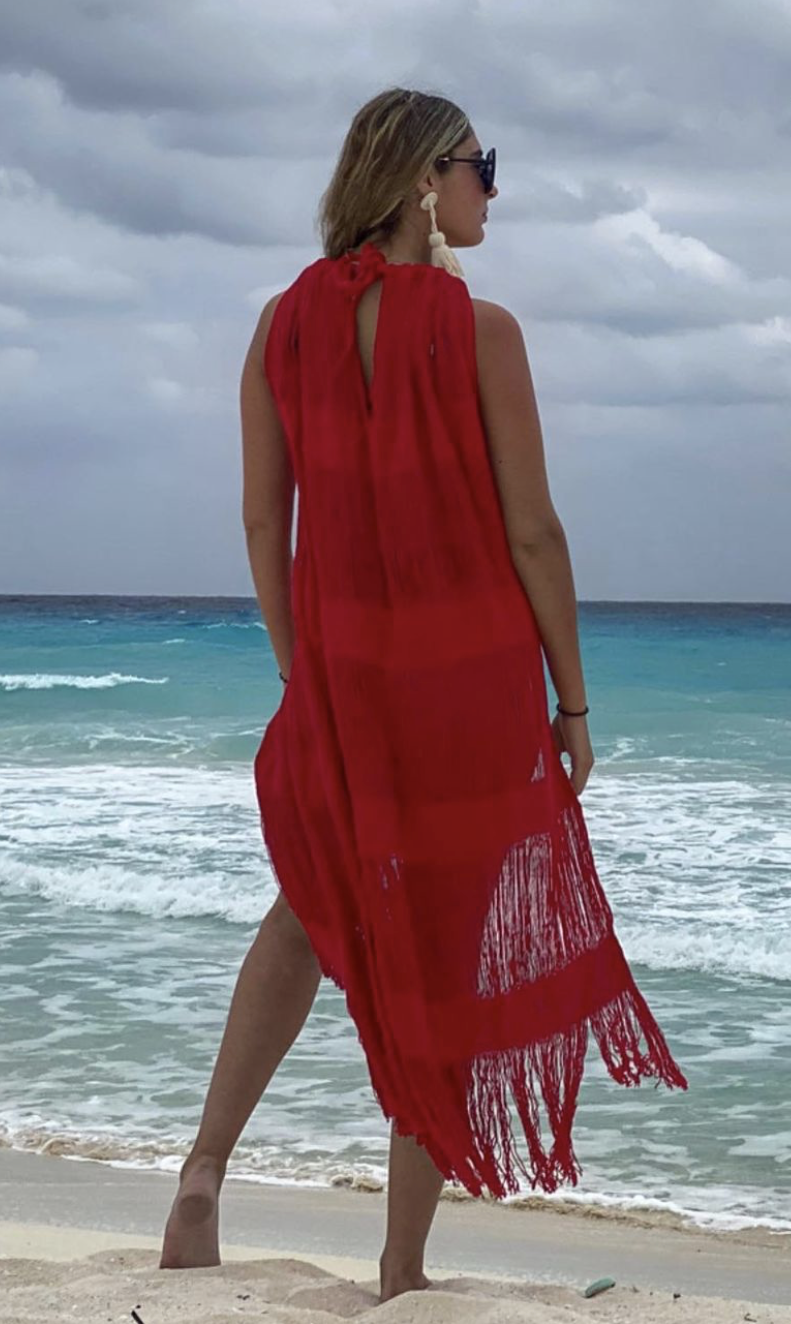 ALLE BOHO "LULA", Swim Cover-up & Beachwear Maxi Dress - ALLE Handbags
