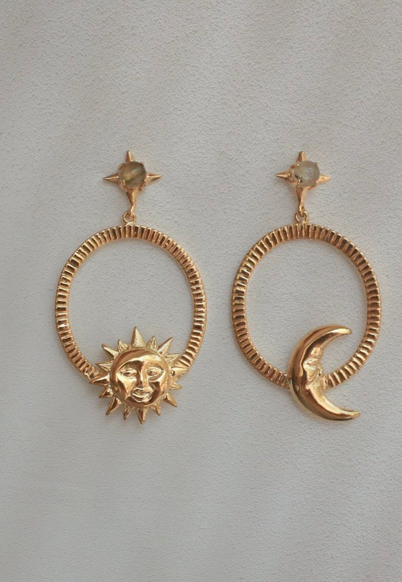 ALLE Sol y Luna Hoops Earrings by Mani Maalai - ALLE Handbags