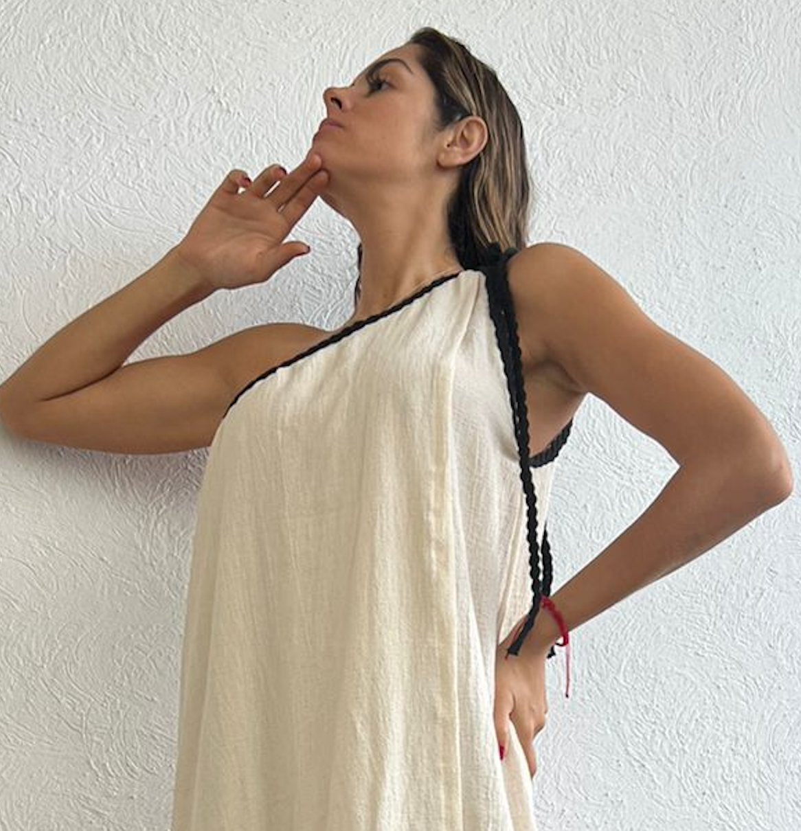 Handmade Boho One-Shoulder Maxi Beach Dress "GRECIA", by ALLE BOHO ALLE Handbags Handmade Boho One-Shoulder Maxi Beach Dress "GRECIA", by ALLE BOHO ALLE Handbags