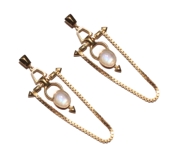 ALLE Moonstone Estelar Earrings by Mani Maalai - ALLE Handbags