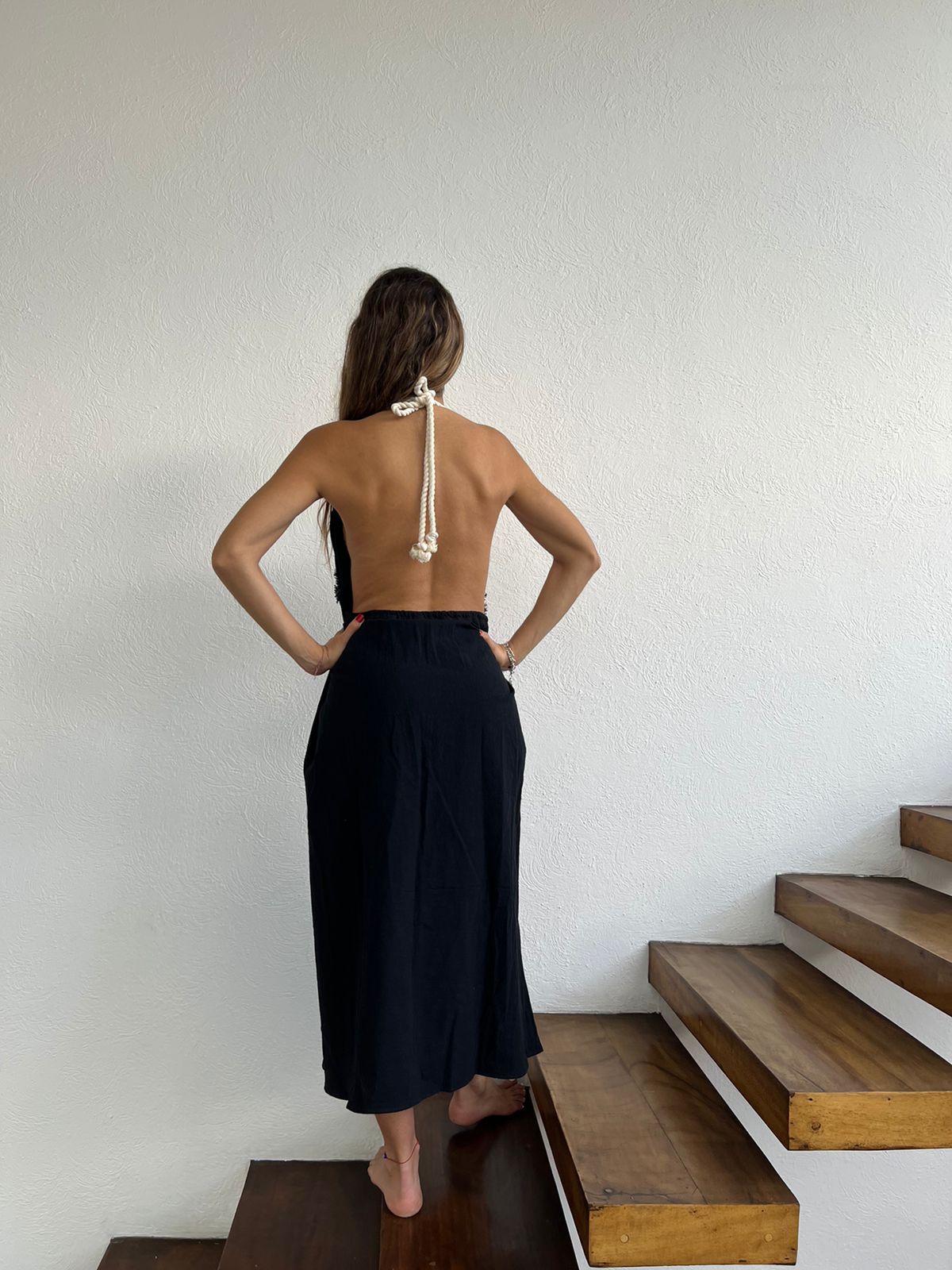 Fine Handmade BOHO Beach Maxi Backless Dress TESSY | ALLE BOHO | Swim Cover-up Fine Handmade BOHO Beach Maxi Backless Dress TESSY | ALLE BOHO | Swim Cover-up