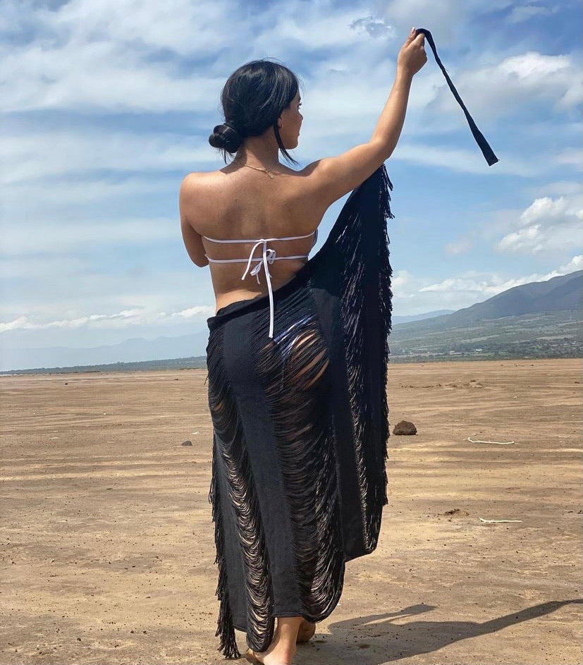 Wrap Skirt Pareos Grandes Amazon 2023 New Women Swimwear Chiffon